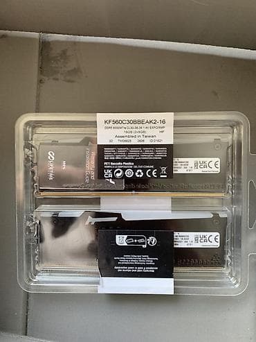 e5 2666: Оперативная память, Kingston Fury, 16 ГБ, DDR5, 6000 МГц, Для ПК — 2