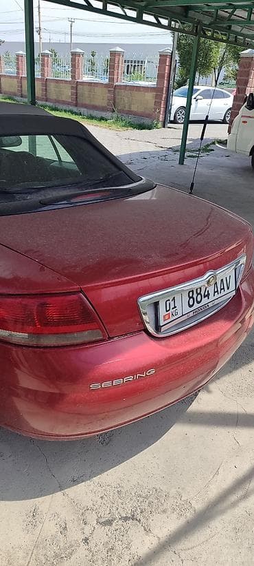 bcd com: Chrysler Sebring: 2002 г., Автомат, Кабриолет — 5