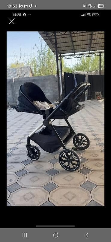 каляска двойни: Коляска, цвет - Черный — 1
