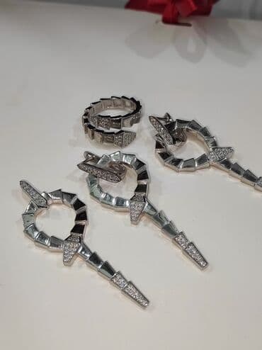 свадебные наборы ручной: Набор украшений, Проба 925, Женские, Новый — 6