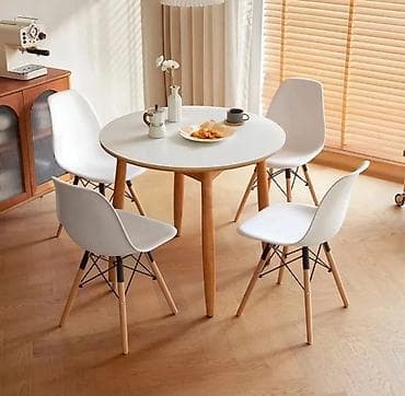 Кухонный стол и стул, Новый, Платная доставка, Самовывоз, цвет - Белый