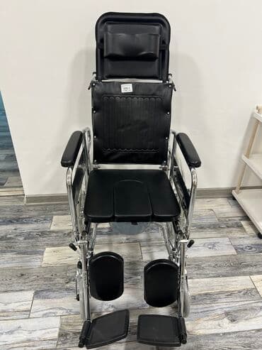 электрическая инвалидная коляска: Инвалидная коляска с биотуалетом и откидывающейся спинкой — 1