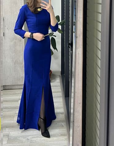 леопардовое платье в пол: Турция платье, размер S M . Хорошо утягивает, состояние идеальное — 1