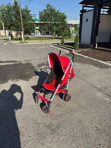 коляска срочно: Прогулочная коляска-трость, красная Б/У в идеальном состоянии - — 5