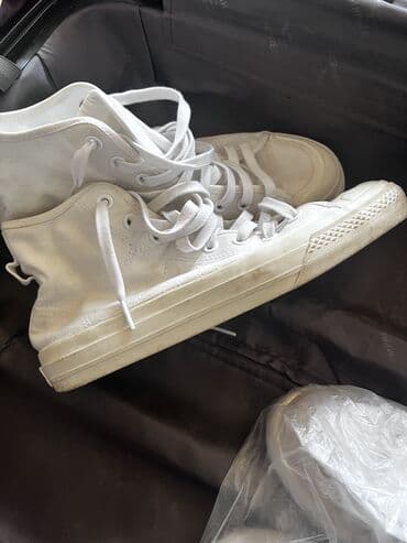 Кроссовки и спортивная обувь: Мужские кроссовки, 42, Adidas Originals, Б/у, цвет - Белый, Платная доставка, Самовывоз — 5