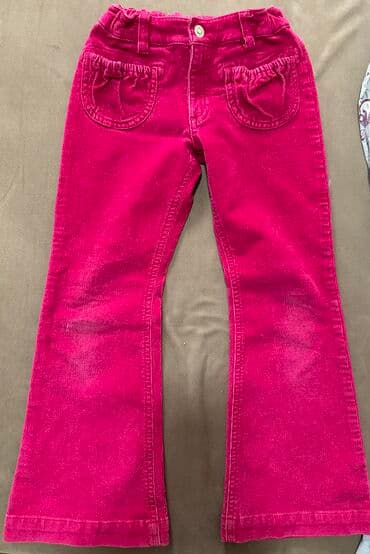 брендовые вещи оригинал: Джинсы и брюки, цвет - Розовый, Б/у — 2