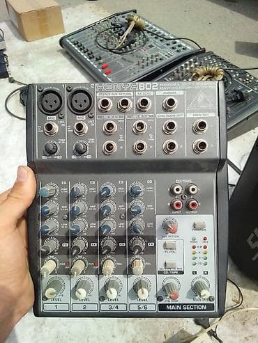 Микшерные пульты: Микшерный пульт Behringer Xenyx 802 Компактный 8-входовый аналоговый — 1
