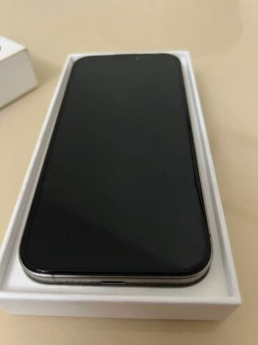 айфон 15 про новый: IPhone 15 Pro, Колдонулган, 128 ГБ, Natural Titanium, Куту, 90 % — 2