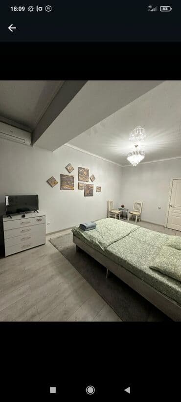 квартиры бишкек 1 комнатная: 1 комната, Душевая кабина, Постельное белье, Кондиционер — 5