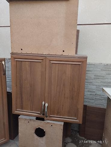 буфет бу: Кухонный шкаф, Навесной, Без мойки, ЛДСП — 2