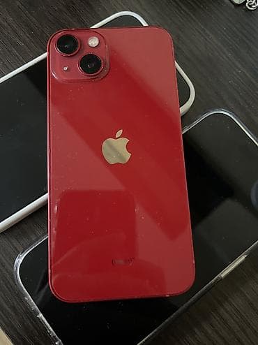 mi not 4: IPhone 13, Б/у, 128 ГБ, Красный, Чехол, 91 % — 3