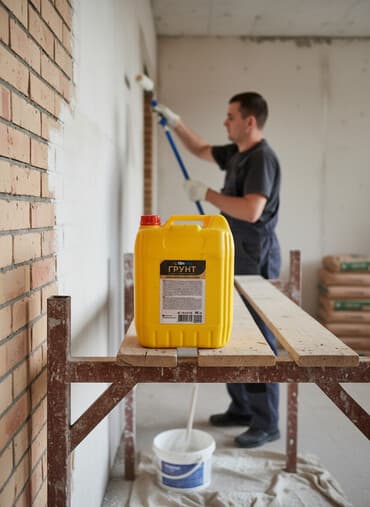 Эмаль: Грунт глубокого проникновения SinPro в желтой пластиковой канистре — 1