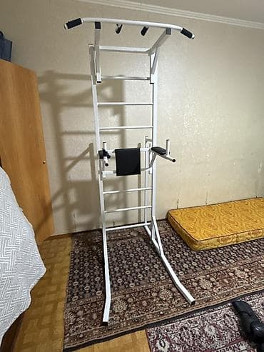 дамашный турник: Многофункциональный домашний турник-брусья со шведской стенкой. 3 — 1