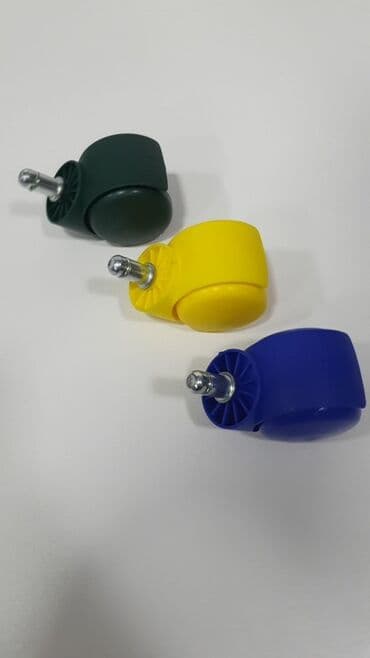 колесики для перемещения мебели: Ролики для офисных кресел (штыревой крепёж) - Тип: поворотные двойные — 1