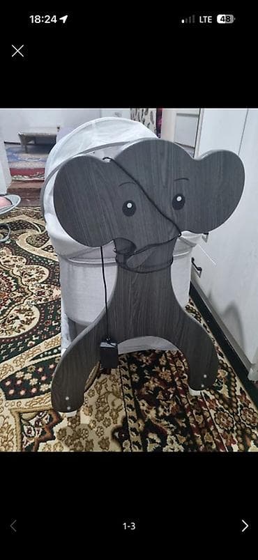 манеж электронный: Люлька, Новый, Колыбель, Металл, цвет - Серый, Бесплатная доставка — 1