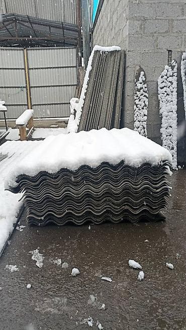 Шифер, Асбестоцементный, 8 волновой, Кант ТШП, Б/у at lalafo.kg Шифер, Асбестоцементный, 8 волновой, Кант ТШП, Б/у