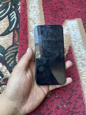 сушилка для дома: IPhone 12 Pro, Б/у, 128 ГБ, Черный, Чехол, 77 % — 3