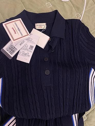 лофери: Повседневное платье, Длинная модель, Трикотаж, Прямое, M — 1