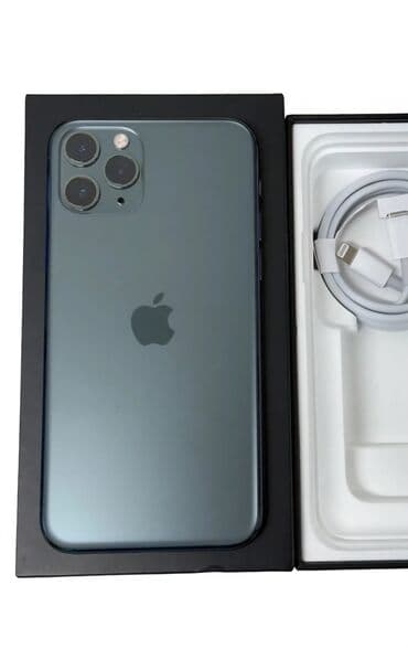 сколько стоит 14 про макс в бишкеке: IPhone 11 Pro, Б/у, 64 ГБ, Alpine Green, Чехол, Коробка, 87 % — 4