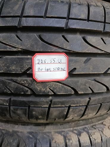 Шиналар 225 / 55 / R 18, Жай, Колдонулган, Комплект, Жеңил унаалар, Жапония, Bridgestone — 2