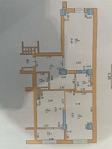 снять квартиру политех: 2 комнаты, 72 м² — 7