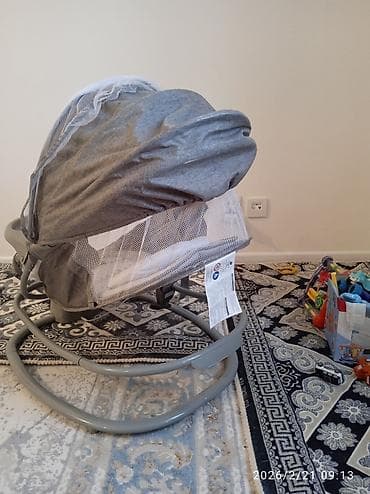 Детские электрокары: Люлька, Б/у, Качалка, Пластик, цвет - Серый — 4