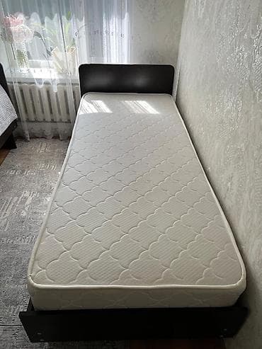 продам односпальную кровать: Односпальная кровать, С матрасом, длина - 200 см — 2
