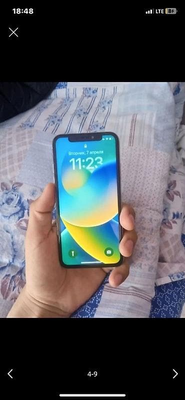 13 iphone pro max: IPhone X, Серебристый, Зарядное устройство, Защитное стекло, Чехол, 80 % — 4
