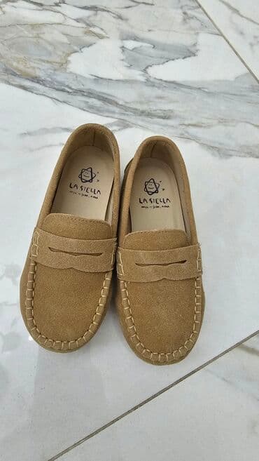 бежевые туфли: Детские лоферы La Stella в Корее покупали они новые - Бренд: LA — 1