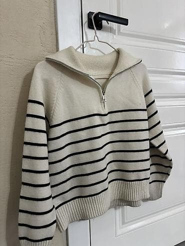 Личные вещи: Кофта, С молнией на воротнике, Осень-весна, S — 1