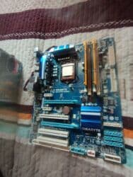 Модемы и сетевое оборудование: Материнская плата, Б/у, Gigabyte, LGA1156, ATX, Для ПК — 2