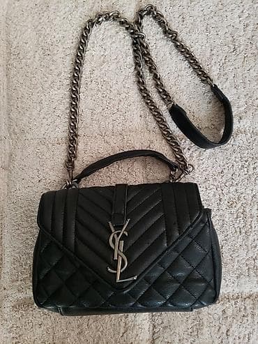 сумку клатч ysl: Классическая сумка, Saint Laurent, Франция, Материал: Натуральная кожа, Застежка на магните, Женские — 4