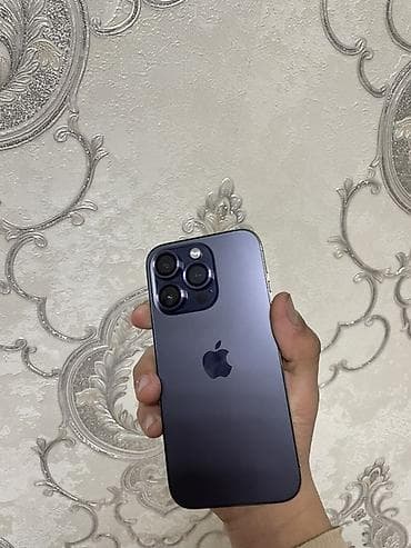 меняю на айфон 14 pro: IPhone 14 Pro, 256 ГБ, Deep Purple, Чехол, 86 % — 2