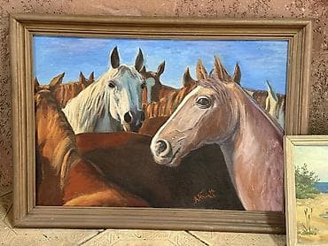 светы для дома: Картины маслом в рамах - Жанр: пейзаж, сельский быт. - Техника — 9