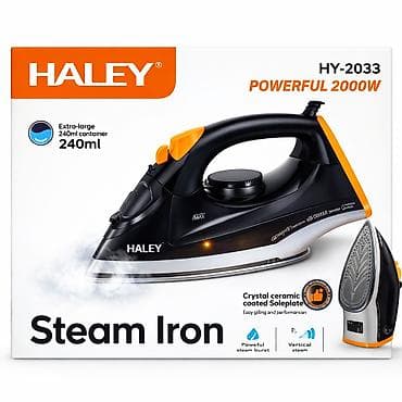 Техника жана электроника: Утюг паровой HALEY HY-2033 - Мощность: 2000 Вт — быстрое нагревание и — 1