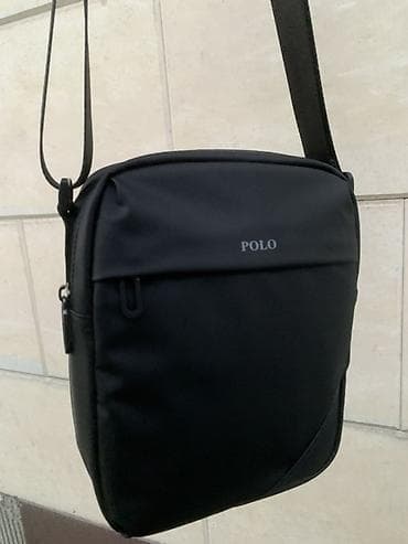сумки барсетки мужские: Сумка через плечо POLO, компактный городской формат. - Цвет: черный — 2