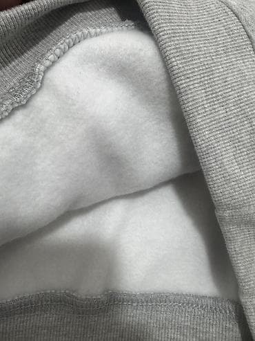 tech flecee: Срочно Серый худи Denim Tears с объемными белыми принтами хлопковых — 4