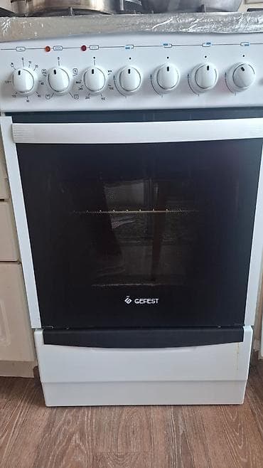 Газовая плита GEFEST с духовкой + стиральная машина LG Inverter Direct