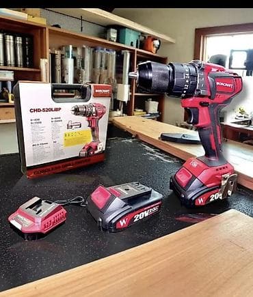 Аккумуляторная дрель‑шуруповерт WORCRAFT CHD‑S20LiBP Комплектация: -