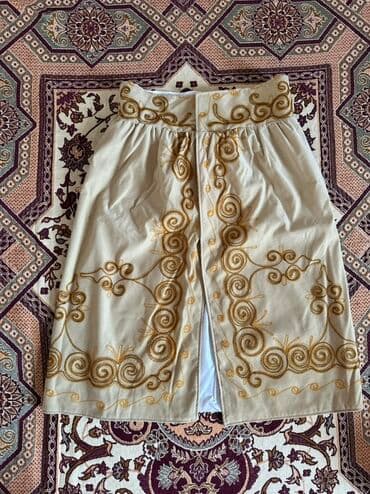 теннисный юбка: Юбка, Модель юбки: Трапеция, Миди, Бархат, Высокая талия — 3