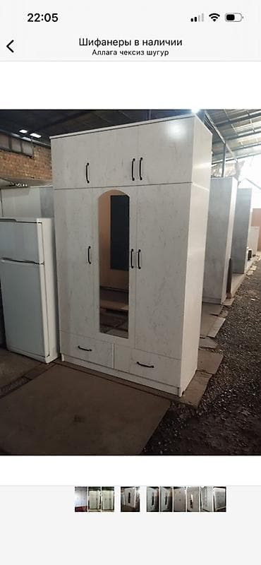 Тумбы и подставки: Шифоньер, шкаф для одежды, Новый, Прямой, ЛДСП — 8