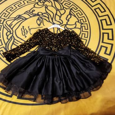 национальные платья детский: Детское платье, цвет - Желтый, Б/у — 2