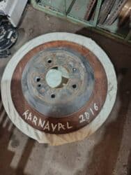 перфорированные тормозные диски: Предний тормозной диск Kia 2016 г., Б/у, Оригинал — 1