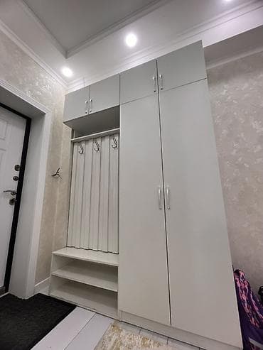 Шкафтар: Прихожая модульная в светлом оттенке (белый/светло-серый), лаконичный — 2