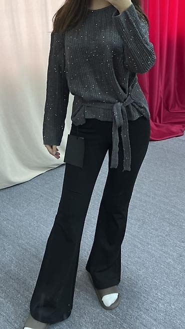 Кардиганы: Кофта +Клёш лосины - Модель: укороченный кардиган на пуговицах - — 5