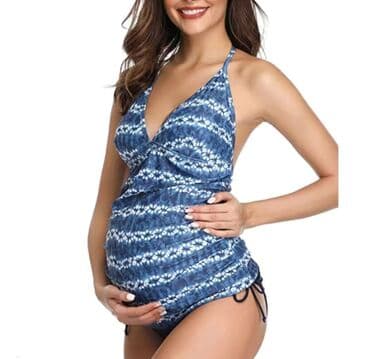 Слитный купальник, Мягкая чашка, Китай, цвет - Синий, L