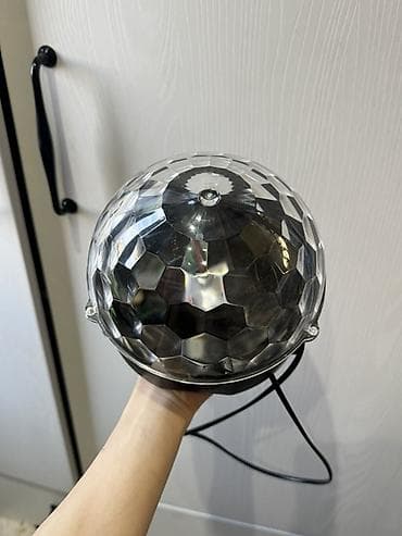 лампа прожектор: Светодиодный диско‑шар (RGB) с купольной линзой - Эффект: вращающийся — 2