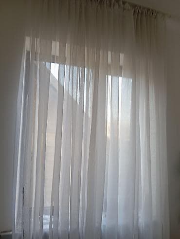 white board: Полупрозрачная белая тюль/гардина для окна. - Классическая однотонная — 1