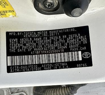 corolla s: Toyota Camry: 2011 г., 2.5 л, Типтроник, Бензин, Седан — 6