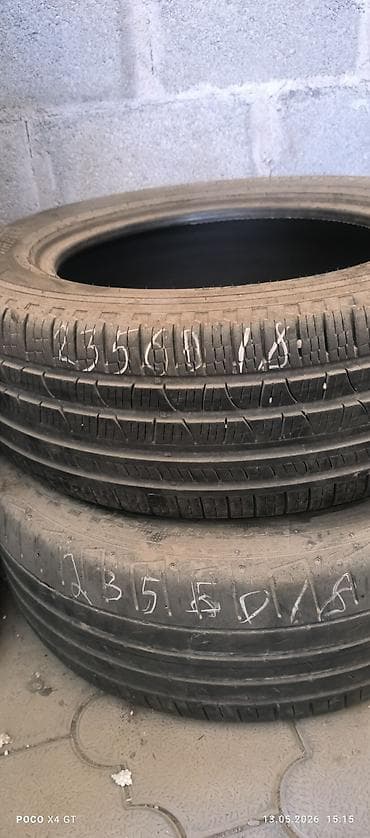 Транспорт: Шины 235 / 60 / R 18, Лето, Б/у, Легковые, Германия, Pirelli — 1